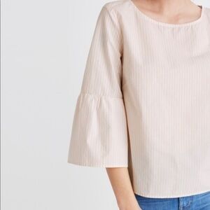 Madewell Striped Bell-Sleeve Top